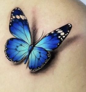Blue Monarch Butterfly Wings ideas tattoo