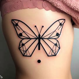 Geometric-Semicolon-Butterfly-Tattoo-Ideas-popular