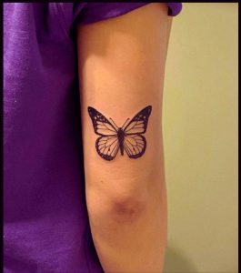 Small Monarch Butterfly Tattoo