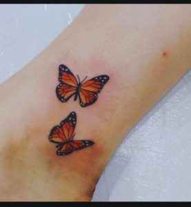 Small Monarch Butterfly Tattoo designs