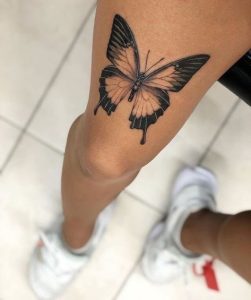 The Butterfly Above Knee Tattoo