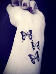 Three Butterfly Tattoo