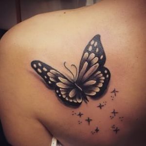 Tribal Butterfly tattoo