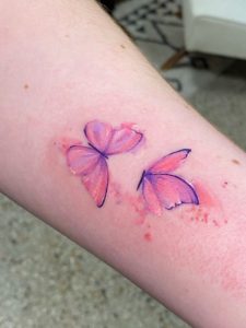 Watercolor Butterfly tattoo