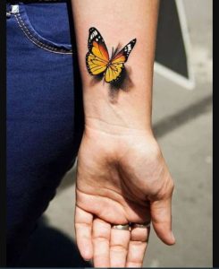 Yellow-Monarch-Butterfly-Tattoos