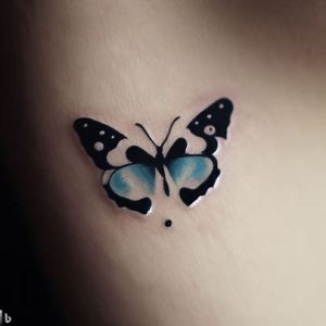 semicolon-butterfly-tattoo-on-rib-areas