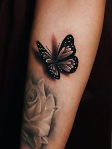 Black Butterfly Tattoo