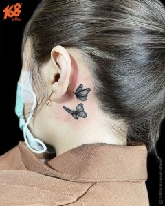 Black and Grey Butterfly Tattoo Ideas
