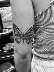 Black and Grey Butterfly Tattoo designs