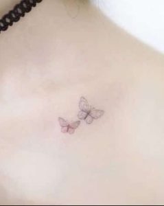 3d White Butterfly Tattoos