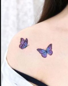 Blue-and-Purple-Butterfly-Tattoo-designs