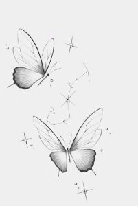 Feminine White Butterfly Tattoo ideas