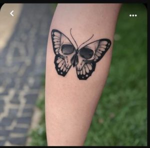 butterfly skull tattoo meaning