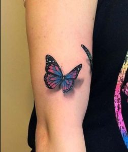 Small Purple Butterfly Tattoo ideas