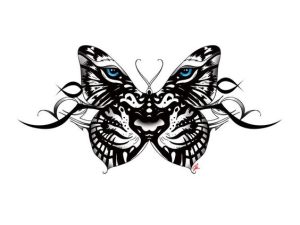 Tiger-Butterfly-tattoo