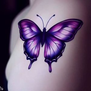 purple butterfly tattoo meaning