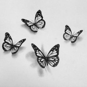 white butterfly tattoo men ideas