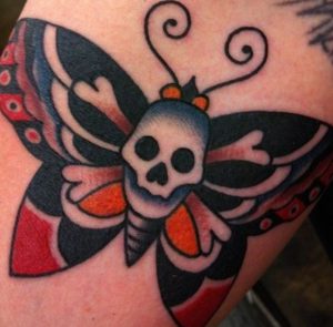 traditional-skull-butterfly-tattoo