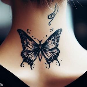 Butterfly Neck Tattoos