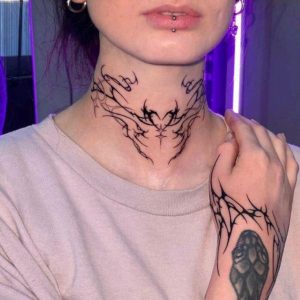 Eye-Catching Throat Tattoo Designs to Elevate Your Style