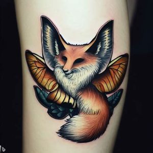 Fox Traditional Moth Tattoo popular ideas