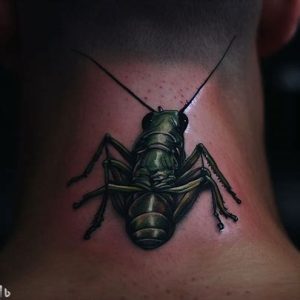 Grasshopper-Tattoo-On-Head