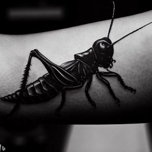Grasshopper-tattoo-In-Black-Color-girls