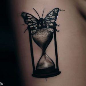 Hourglass Dead Moth Tattoo ideas