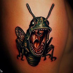Open-Mouth-Grasshopper-Tattoo
