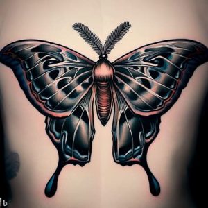 Tradditional -Atlas-moth-tattoos-design