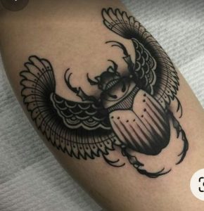 black-color-scarab-tattoo-designs