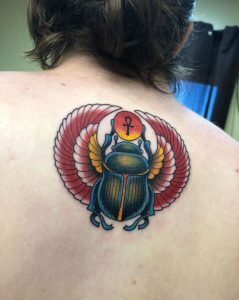 colorful-scarab-tattoo-design-ideas-for-girls