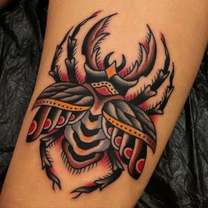 red-scarab-tattoo-design-ideas