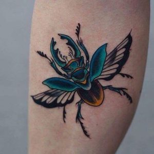 scarab-tattoo-for-foot