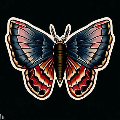 American Traditional Moth Tattoo: 40 Design, Meaning And History