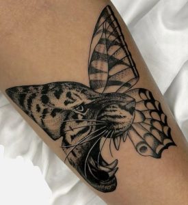 Butterfly-with-tiger-Tattoo