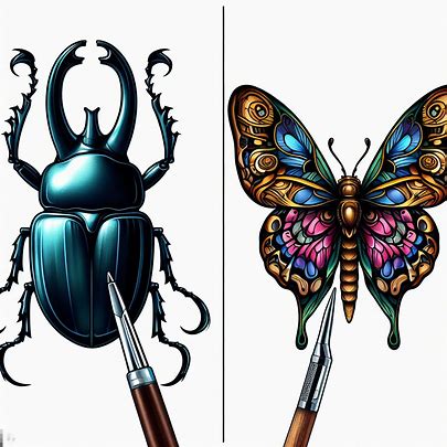 Ink Inspiration: Choosing Between Scarab and Butterfly Tattoos