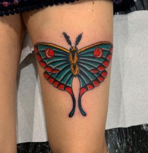 Exceptional Luna Moth Tattoo Designs
