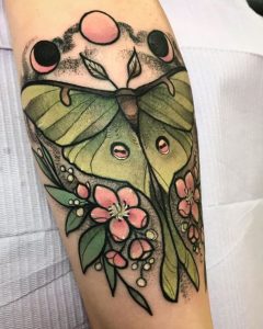 Exceptional Luna Moth Tattoo Designs to Inspire you