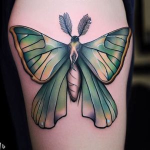 Luna-Moth-Tattoos-on-Arm-for-girls