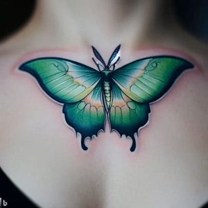 Luna-Moth-Tattoos-on-Rib-for-girls