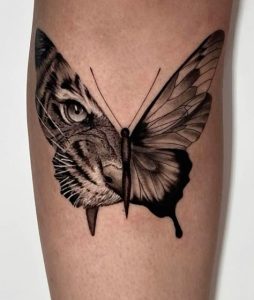 Tiger-Butterfly-Tattoo-deisgn