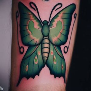 Traditional-Luna-Moth-tattoo-body