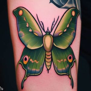 Traditional-Luna-Moth-tattoo-for-boys-girls