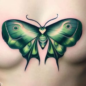 luna-moth-tattoo-Ideas-For-Stomach