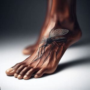 3D-Mosquito-Tattoo-on-foot