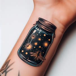 Firefly Jar Tattoo For All The Childhood Memories for girls