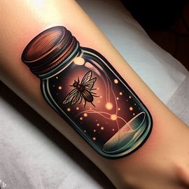 Firefly Jar Tattoo For All The Childhood Memories