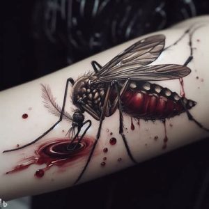 Realistic-Mosquito-Tattoo-for-women