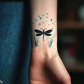 Simplified Firefly Tattoo for girls hand